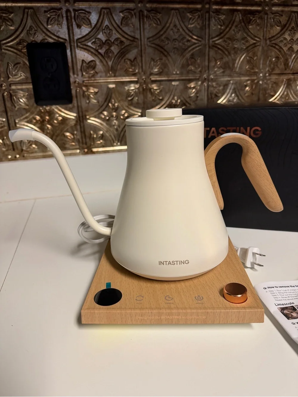 Intasting Gooseneck Electric Kettle 0.9L